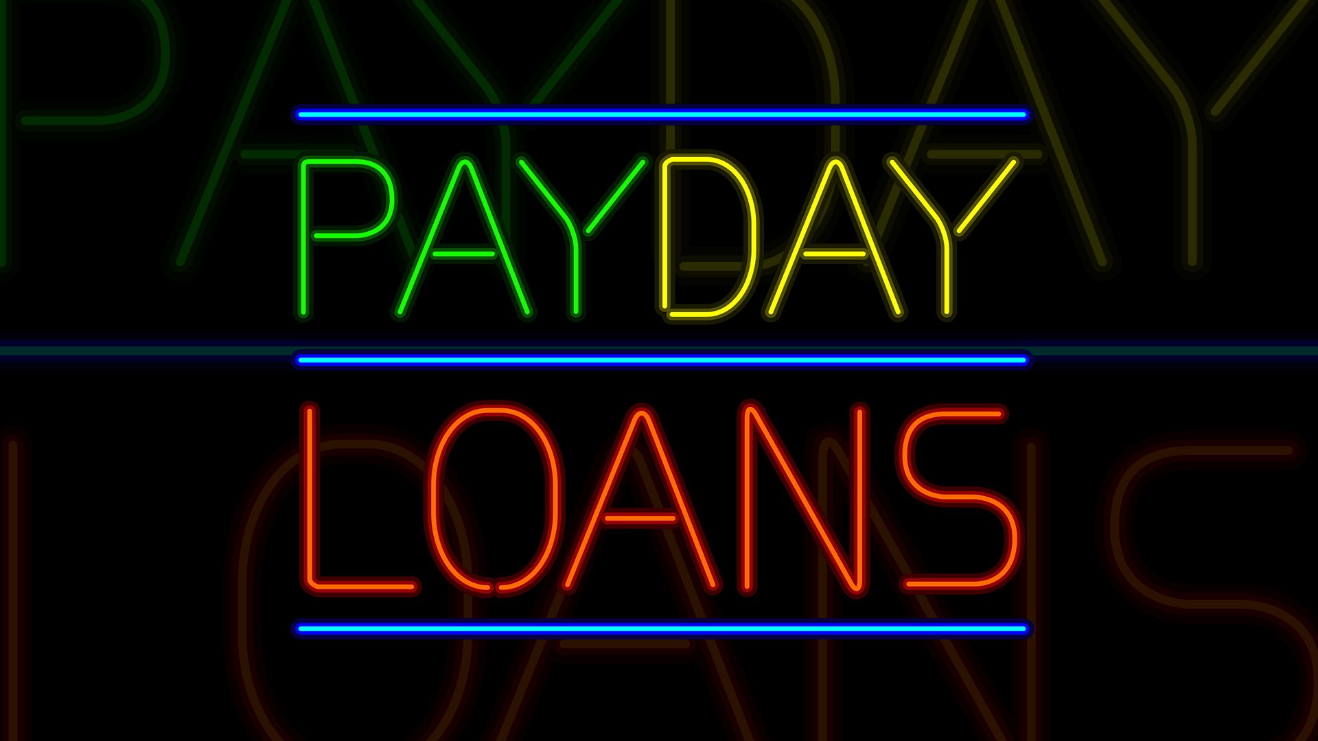 Payday Loans UK electrical sign